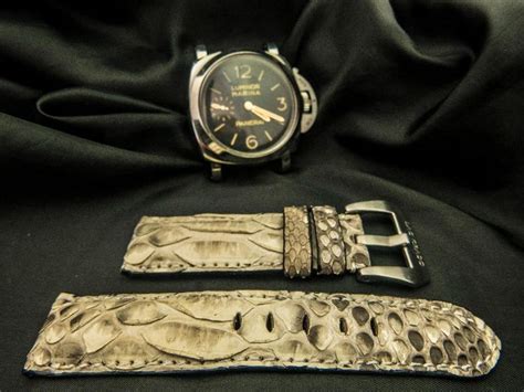 panerai python strap|Panerai aftermarket straps.